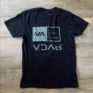 RVCA Navy Graphic Tee for Men